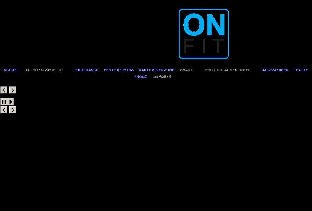 onfitshop.fr shopify website screenshot