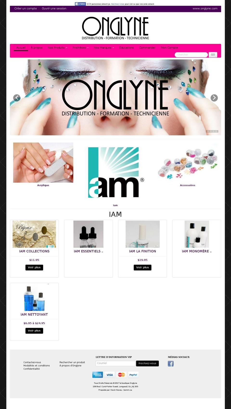 onglyne.com shopify website screenshot