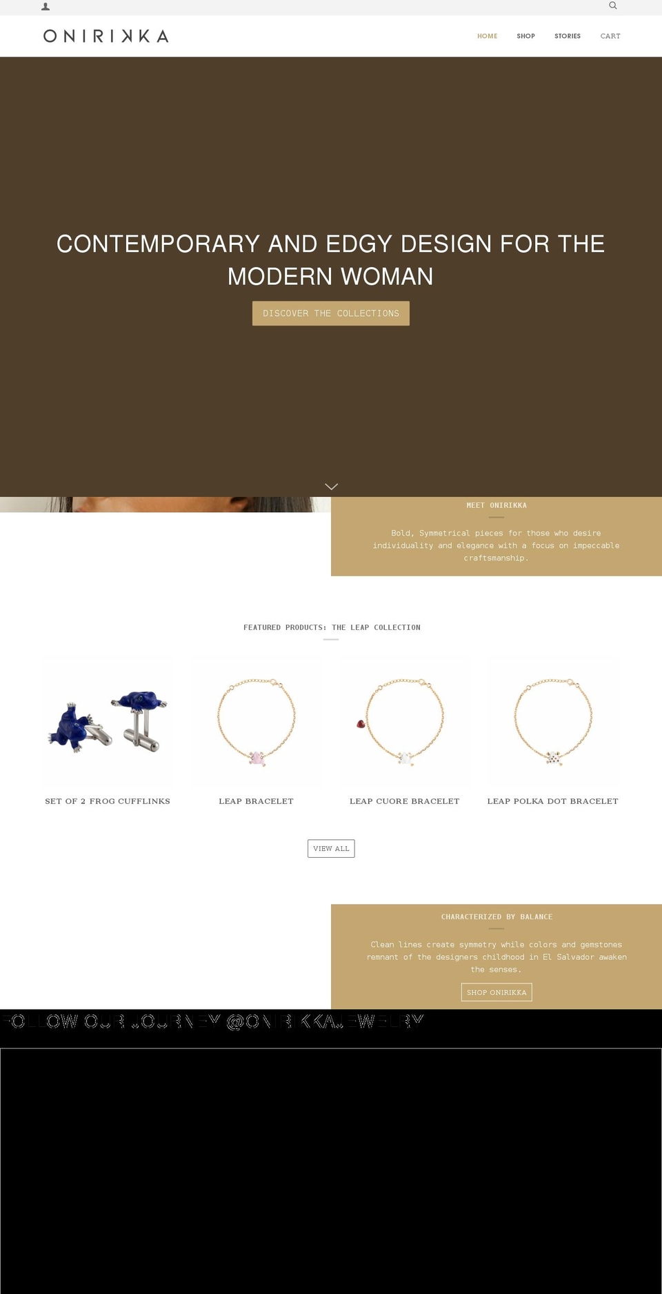 onirikka.com shopify website screenshot