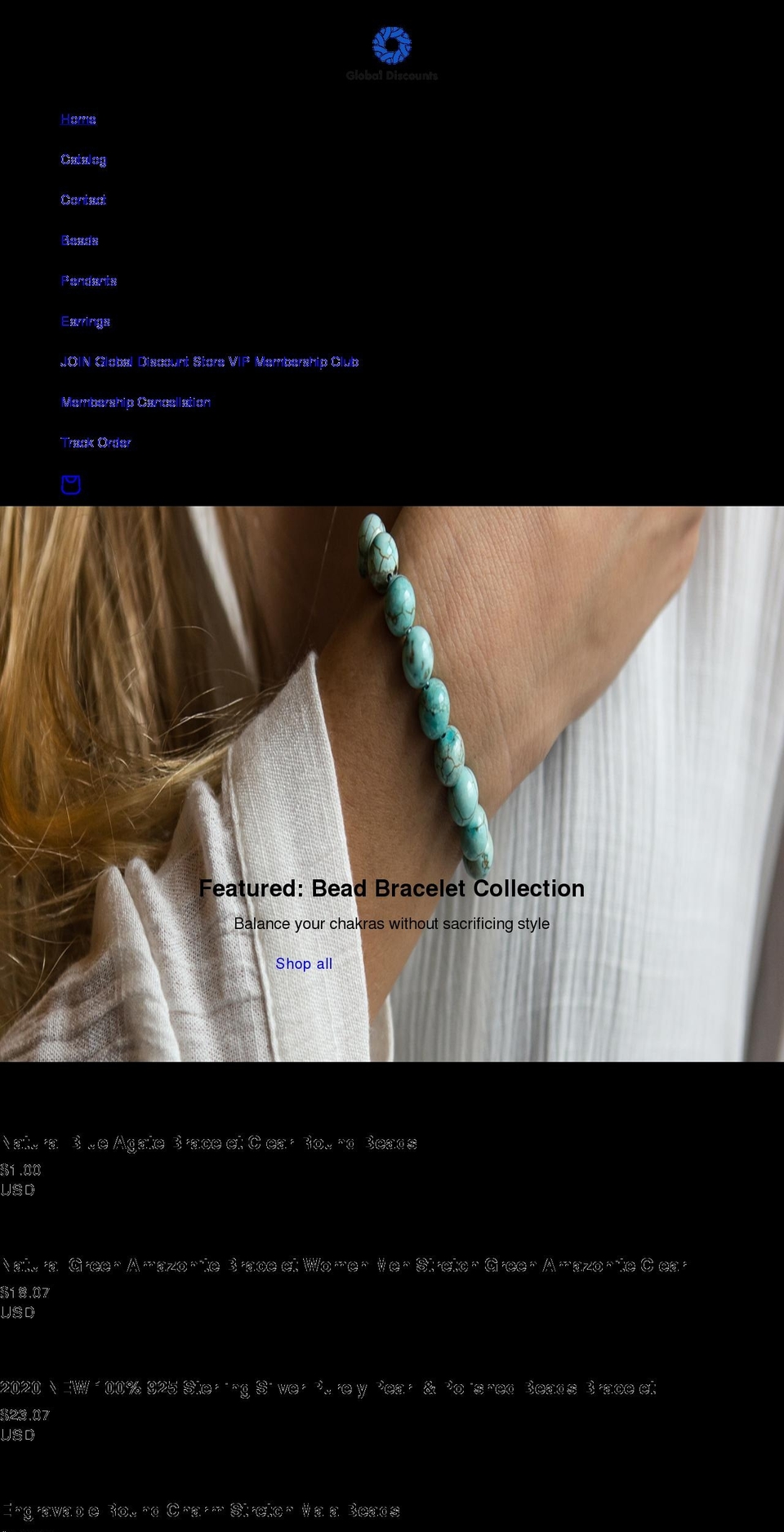 online.globaldiscountsstore.com shopify website screenshot