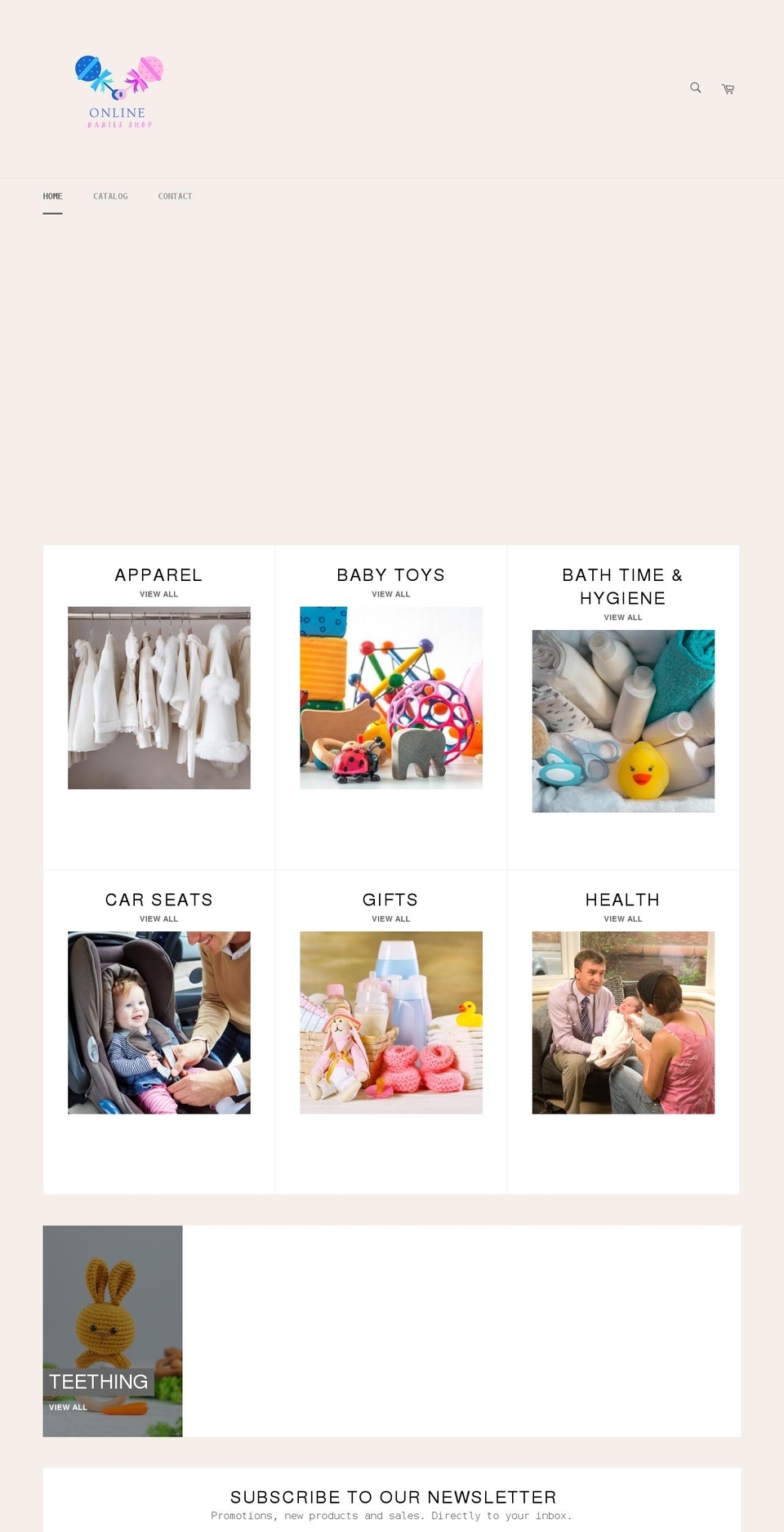 onlinebabiesshop.com shopify website screenshot