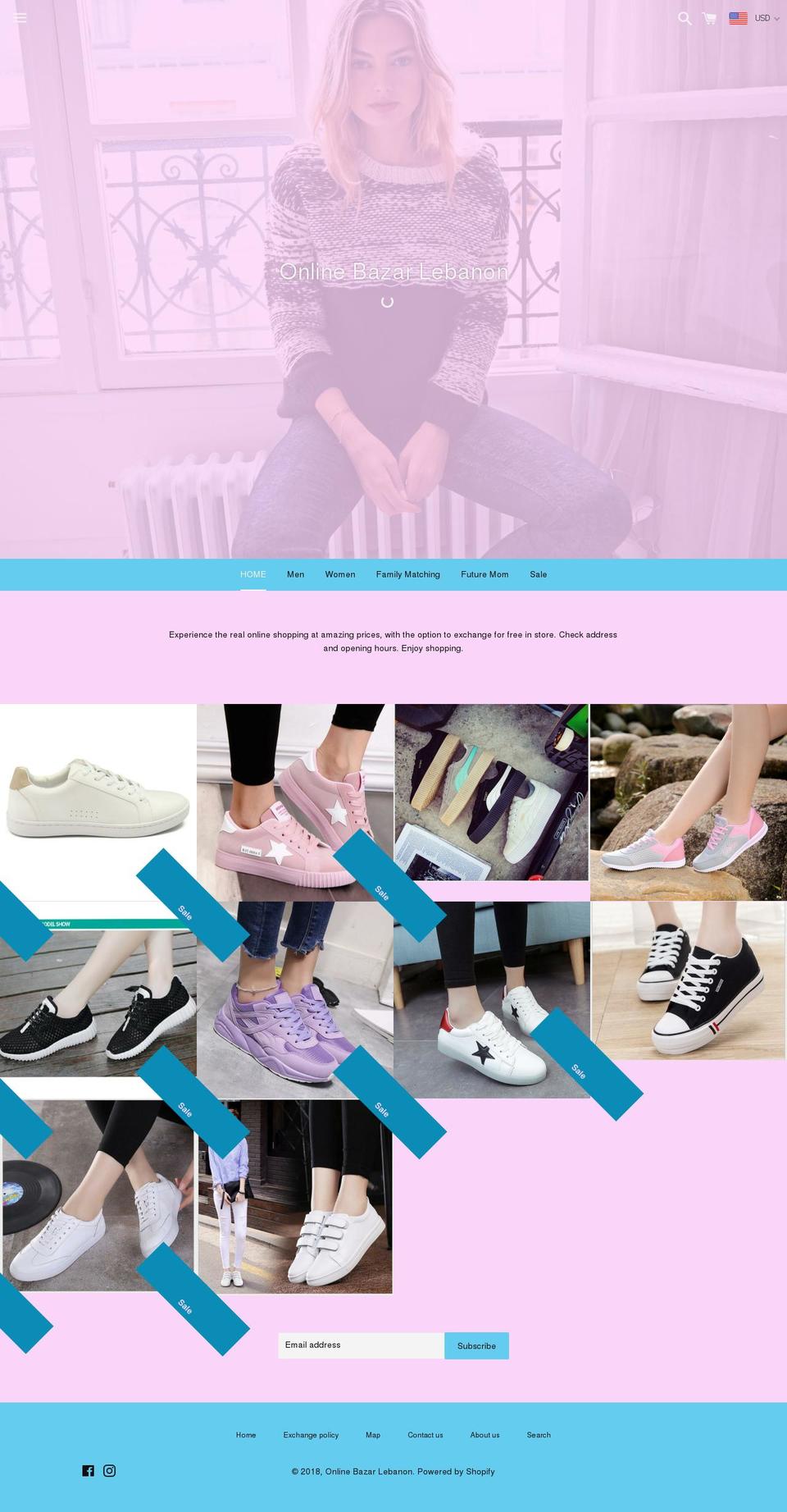 onlinebazarlebanon.com — Shopify storefront screenshot