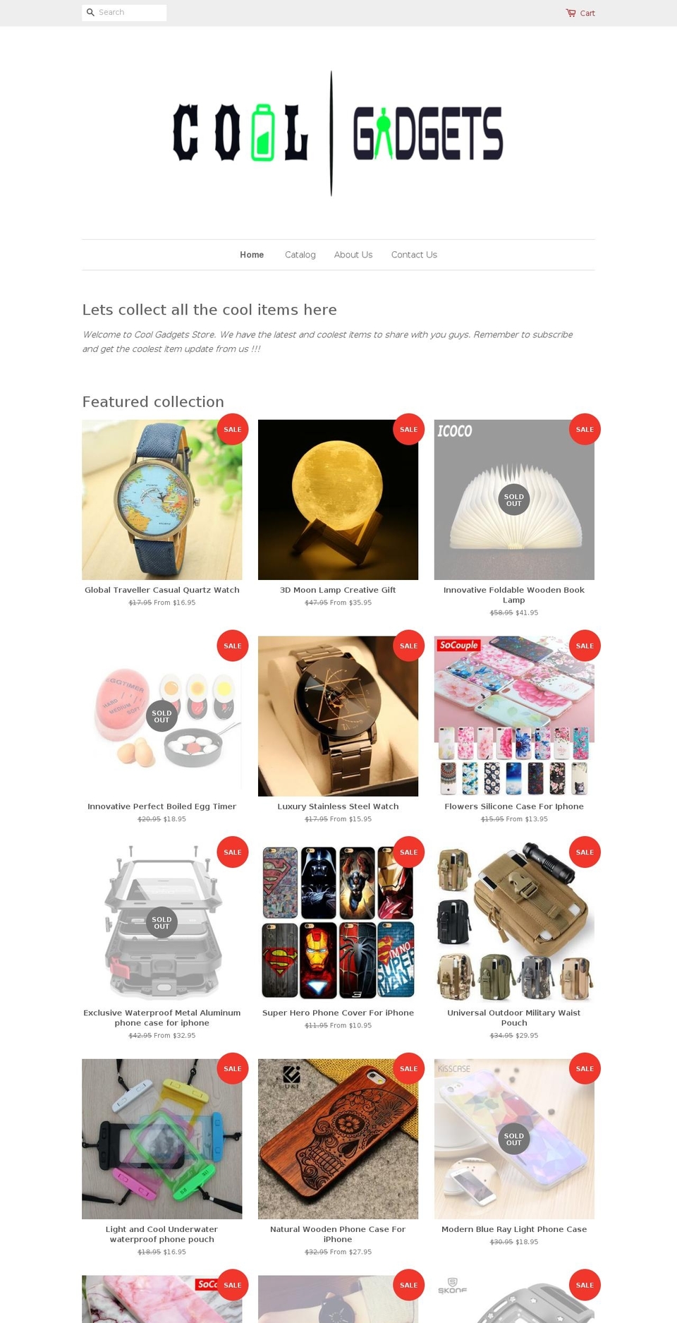 onlinecoolgadgets.com — Shopify storefront screenshot
