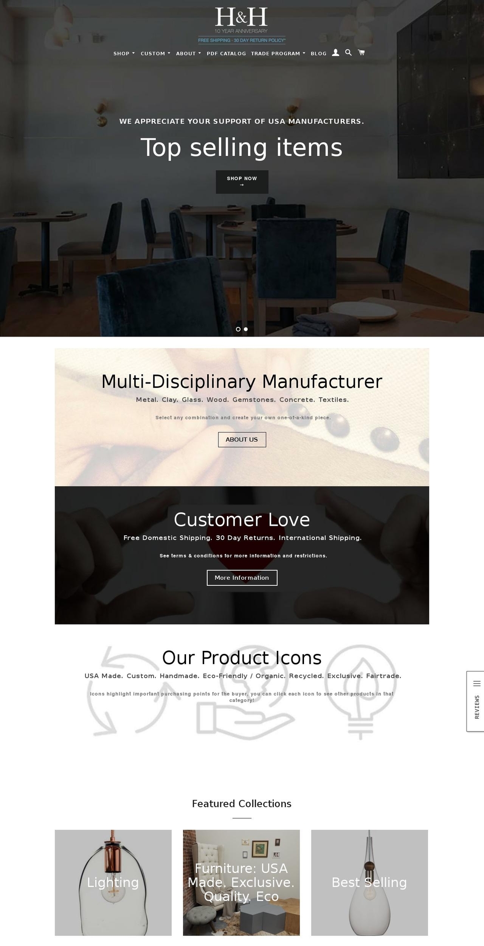 onlinecustomfurniture.com — Shopify storefront screenshot