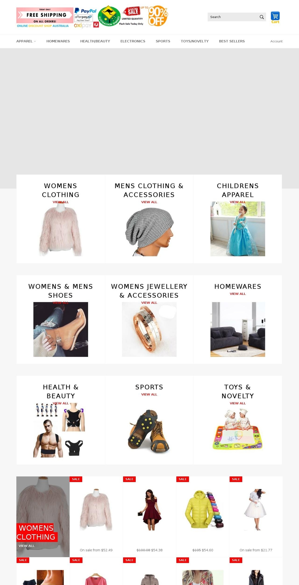 onlinediscountshop.com.au shopify website screenshot