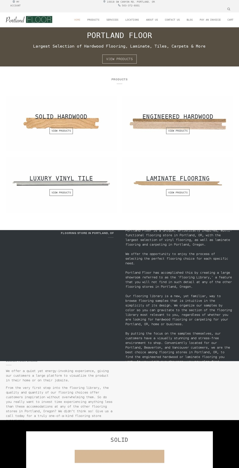 onlineflooringlibrary.com shopify website screenshot