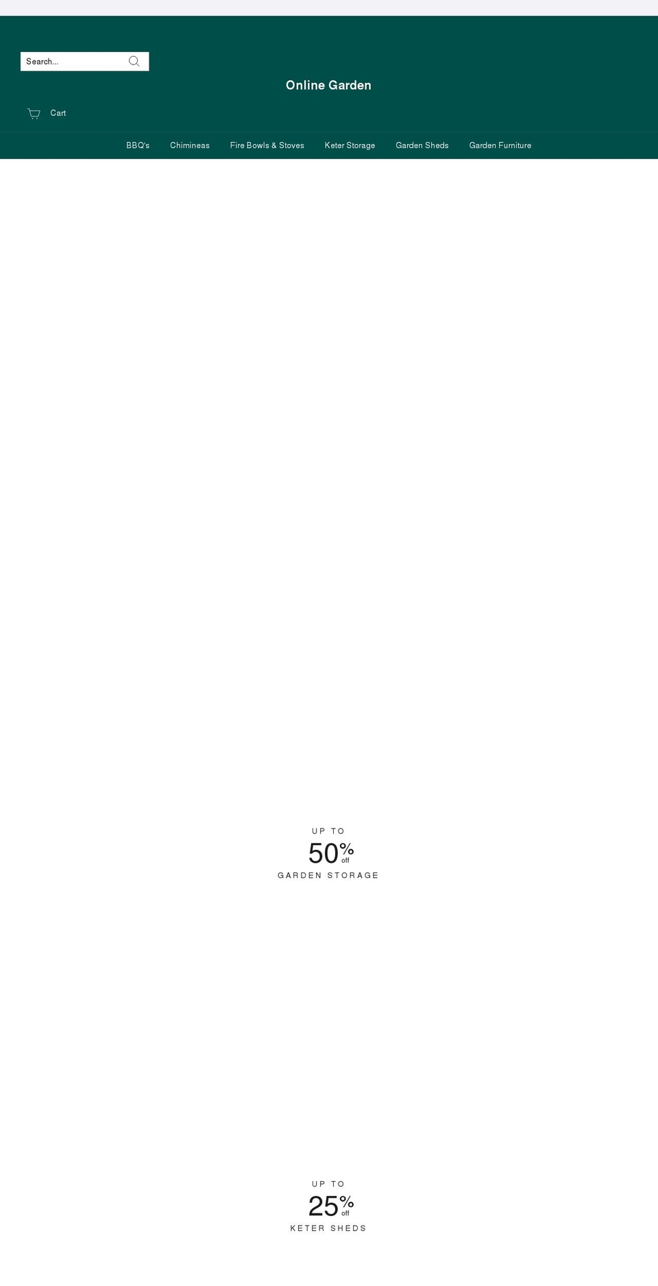onlinegarden.co.uk shopify website screenshot