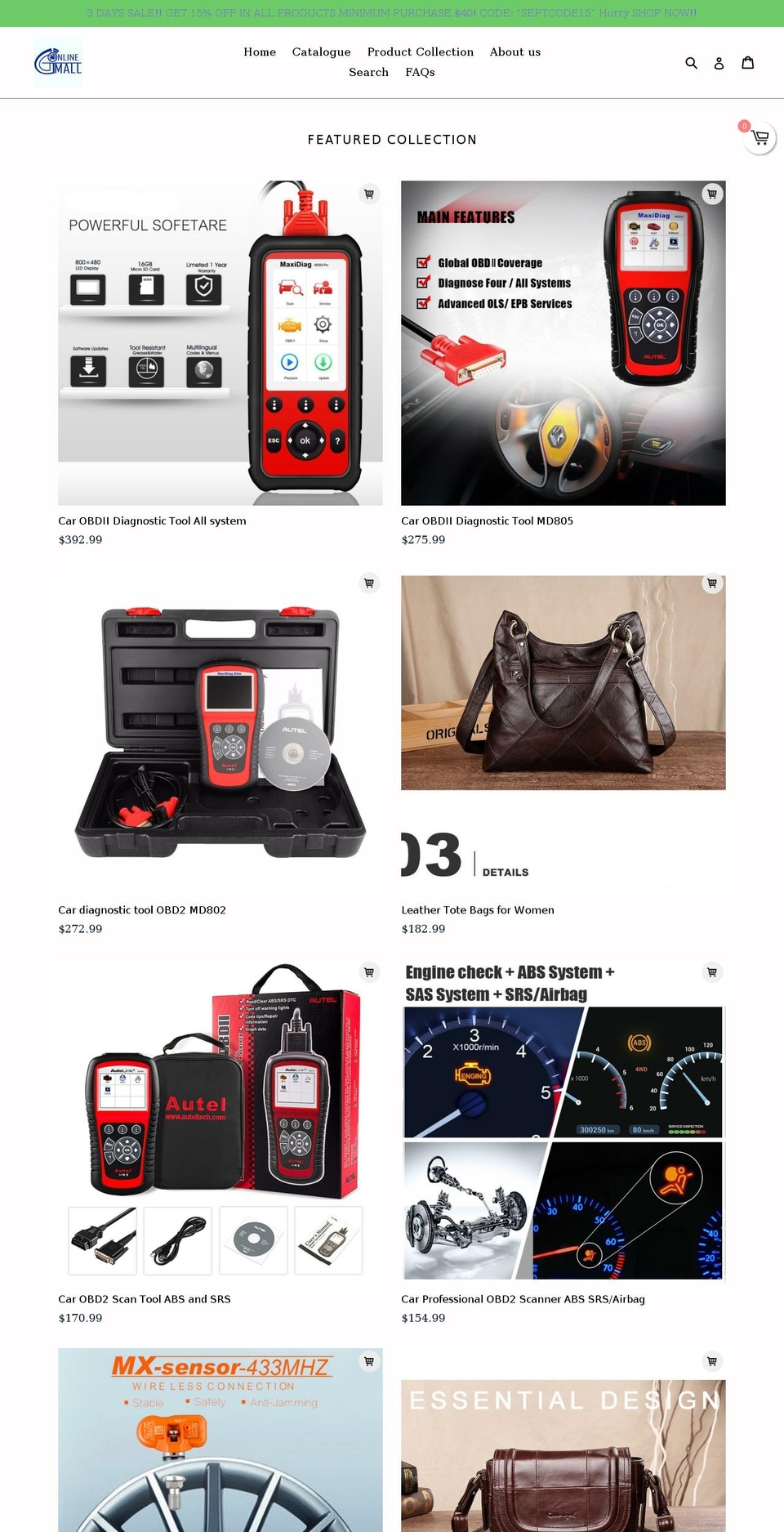 onlinegmall.com — Shopify storefront screenshot