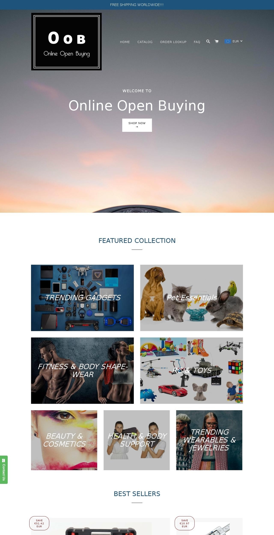 onlineopenbuying.com — Shopify storefront screenshot