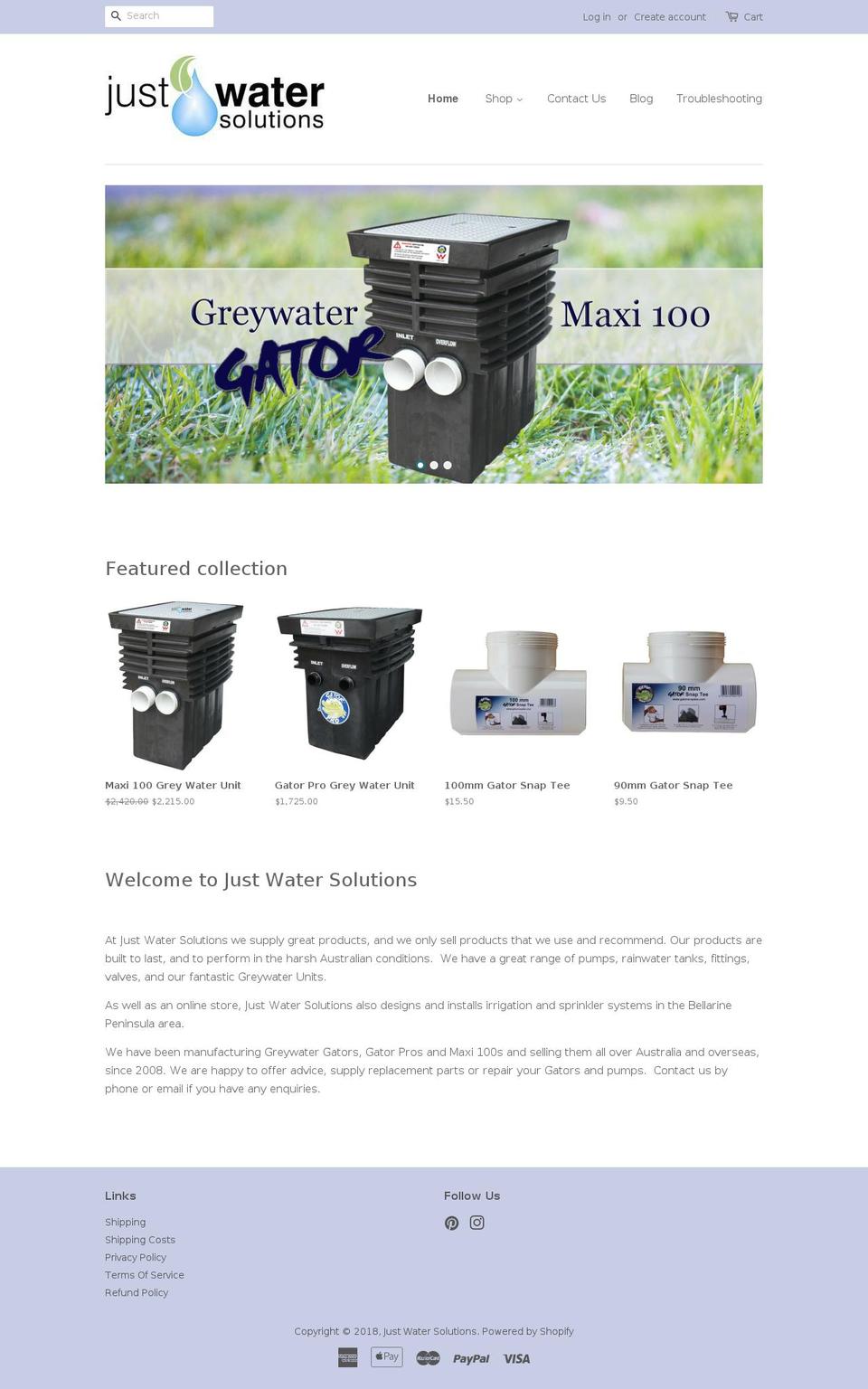 onlinepumpsales.com.au shopify website screenshot