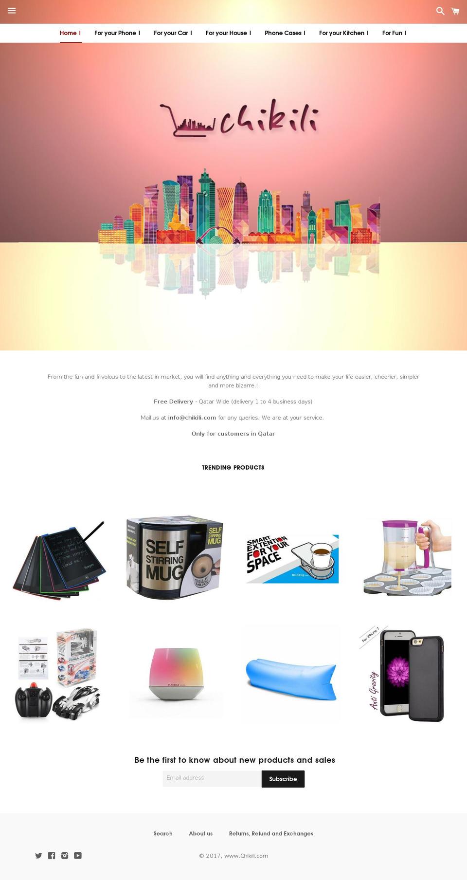 onlineshoppingqatar.com shopify website screenshot
