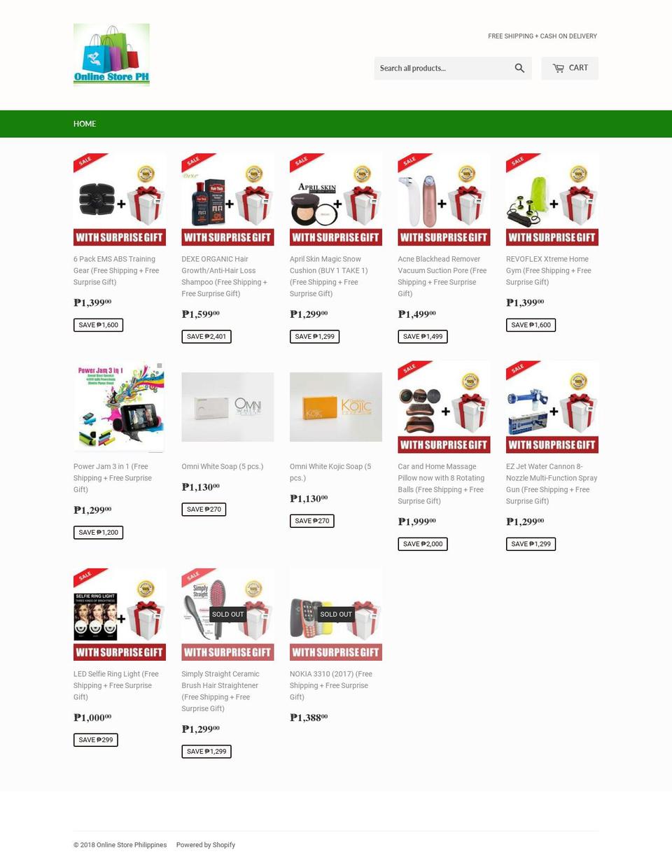 onlinestoreph.com shopify website screenshot