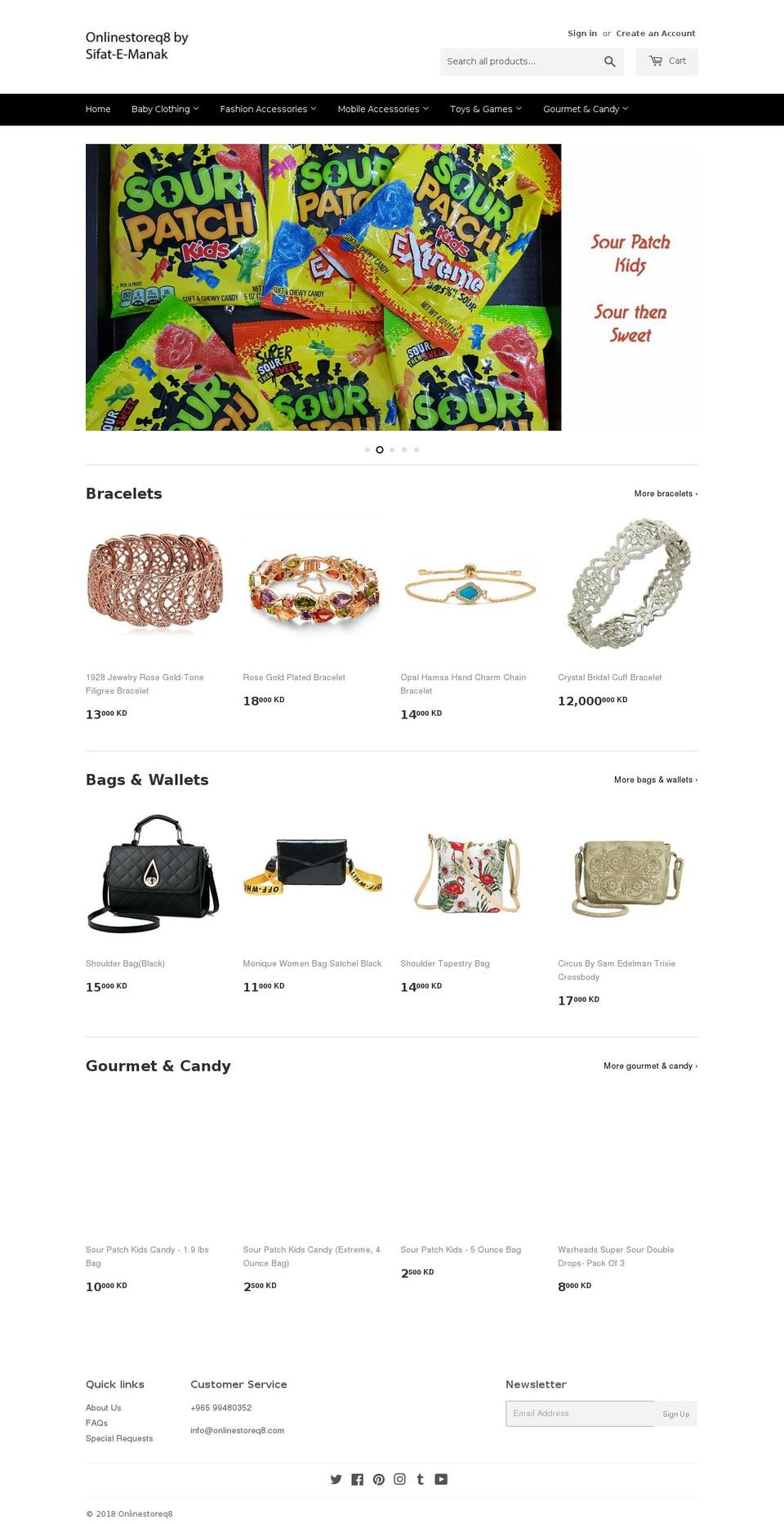 onlinestoreq8.com — Shopify storefront screenshot