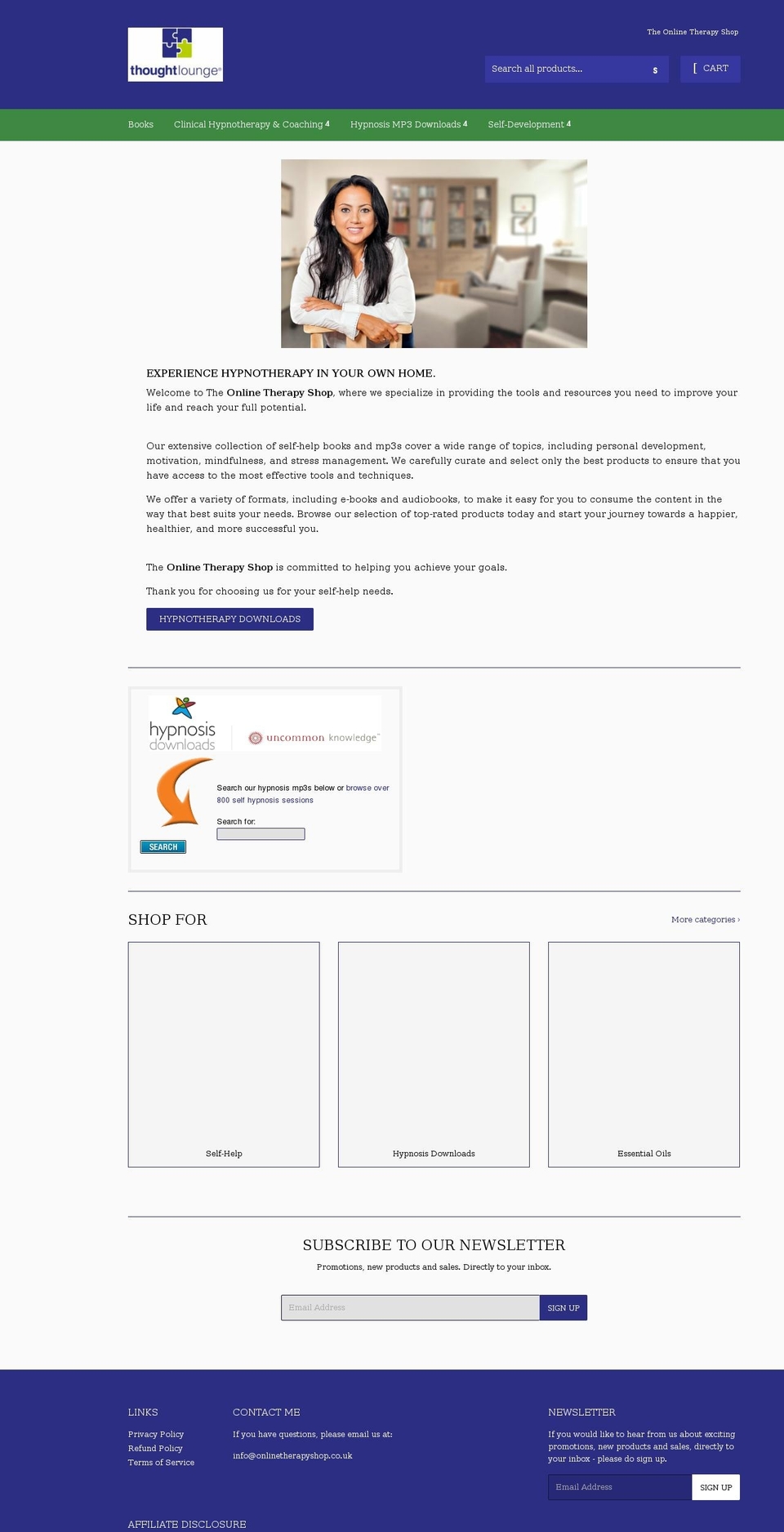 onlinetherapyshop.com shopify website screenshot