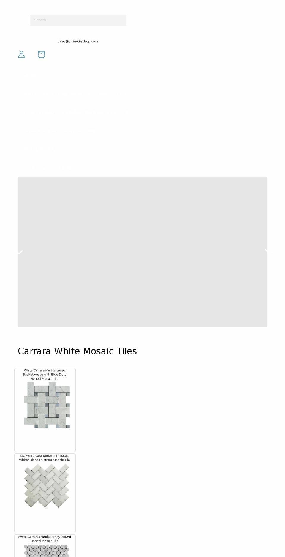 onlinetileshop.com shopify website screenshot