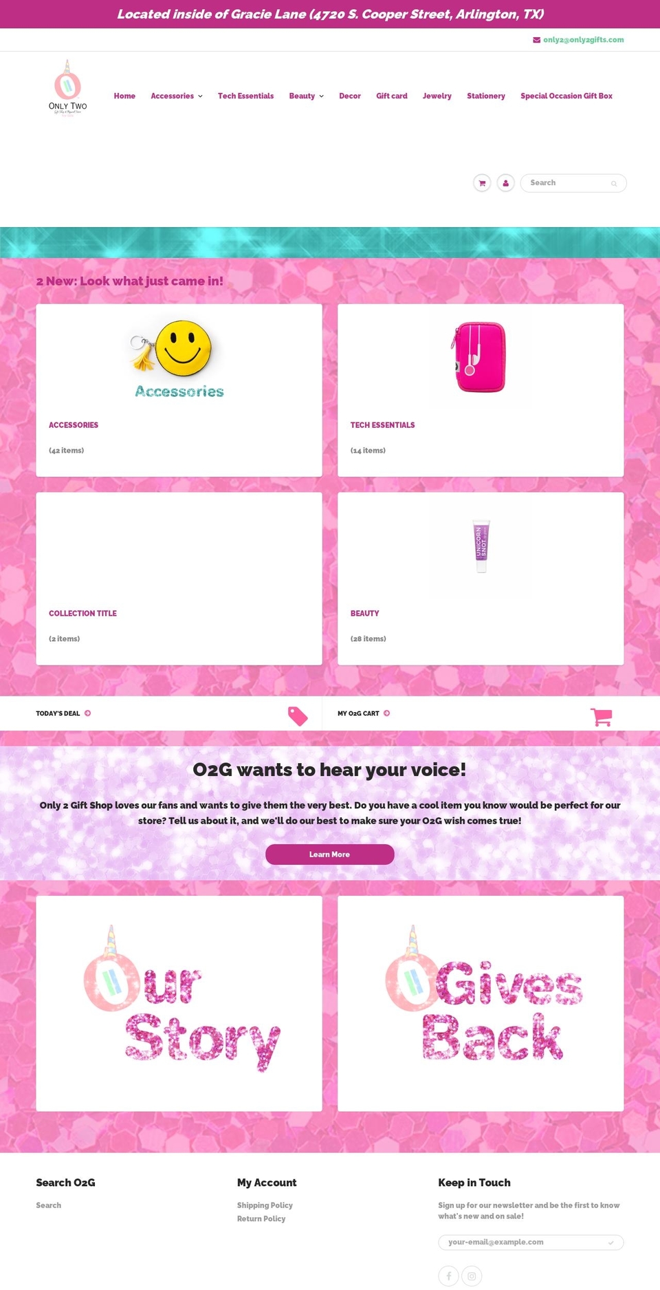 only2gifts.com shopify website screenshot