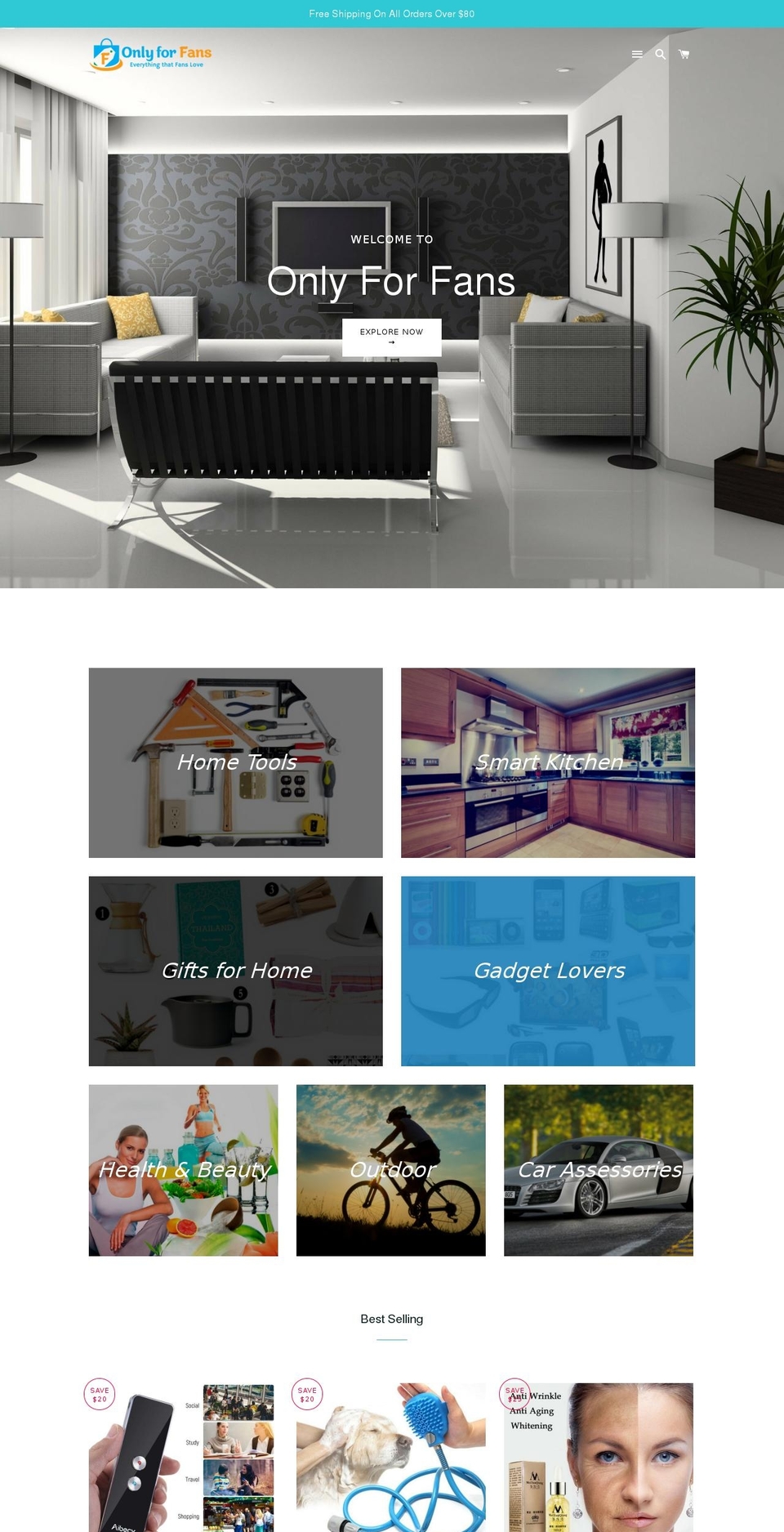 onlyforfans.com — Shopify storefront screenshot