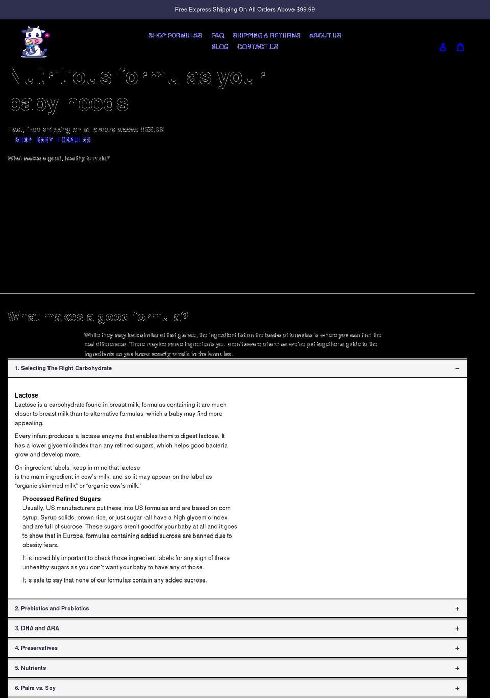 onlyformula.com shopify website screenshot