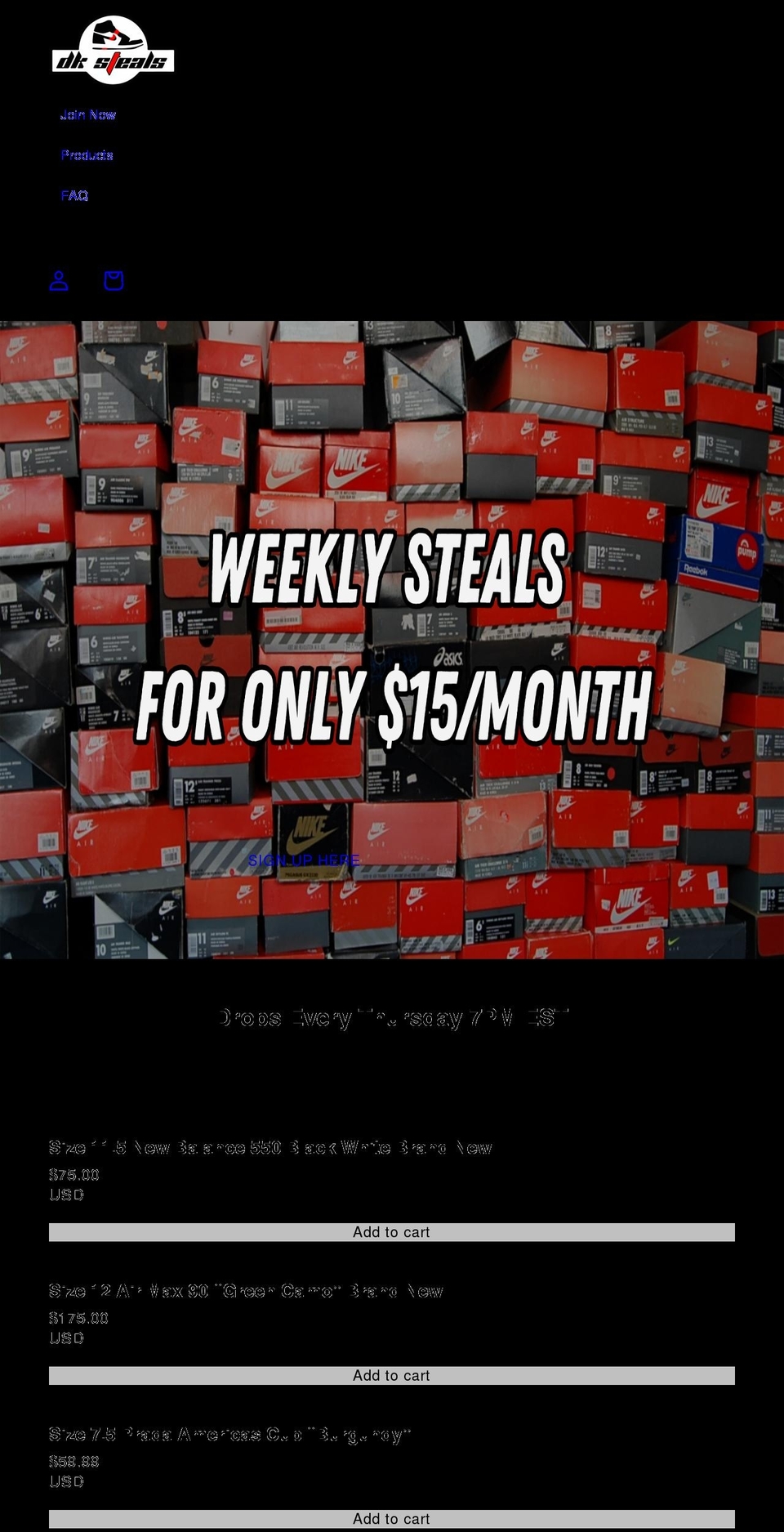 onlygrails.com shopify website screenshot
