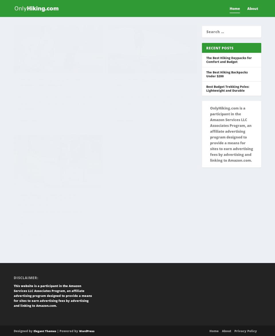 onlyhiking.com — Shopify storefront screenshot
