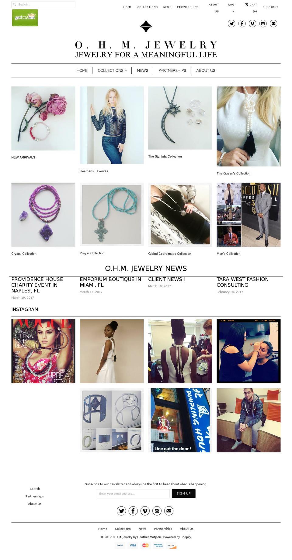 onlyhmjewelry.com shopify website screenshot