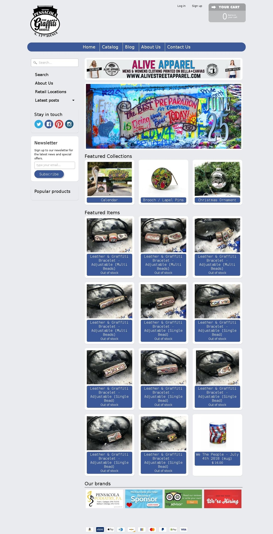 onlyinpensacola.com — Shopify storefront screenshot