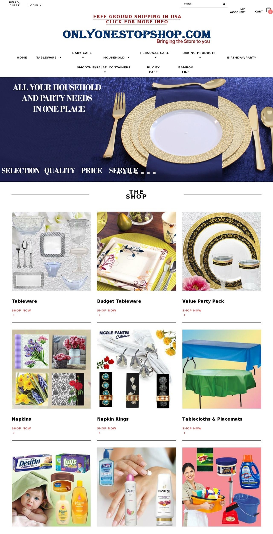 onlyonestopshop.net shopify website screenshot