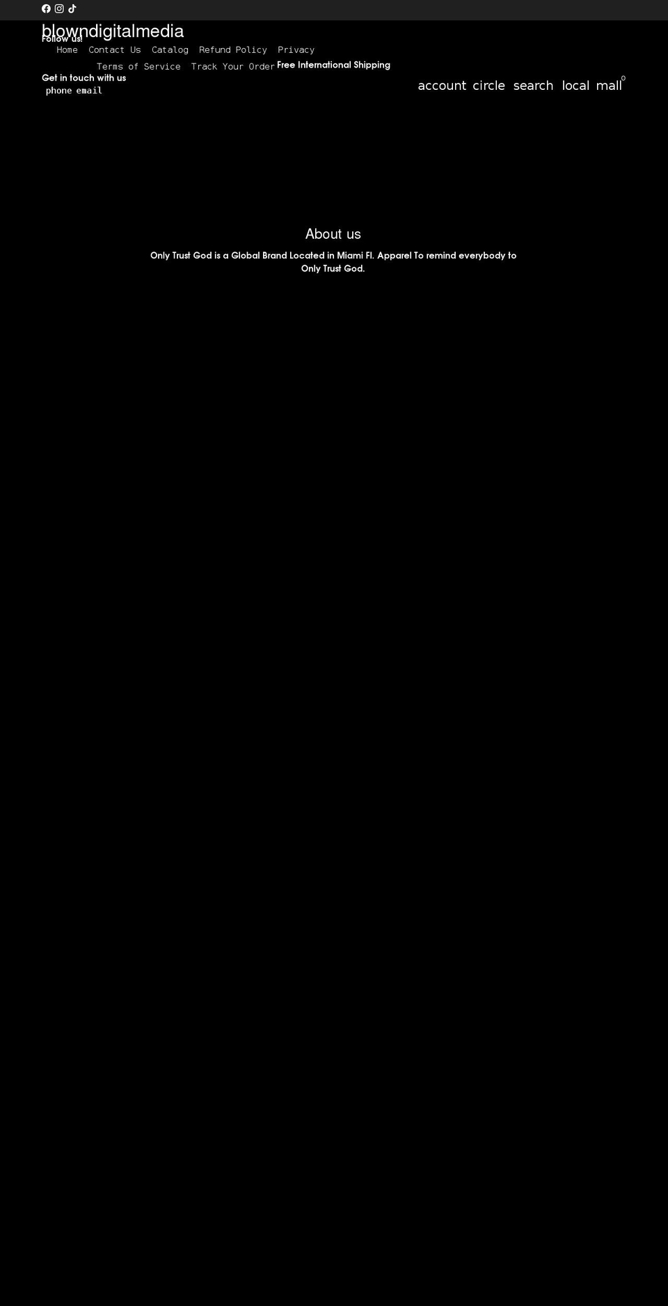 onlytrustgod.com shopify website screenshot