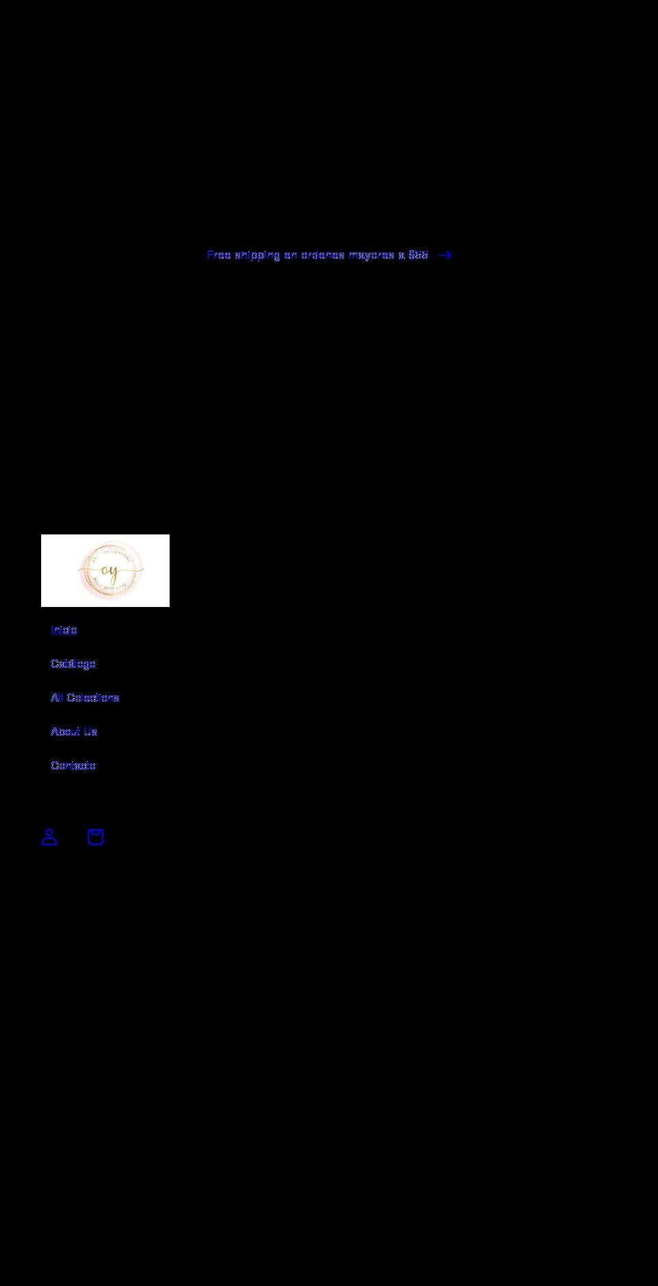 onlyyoucreations.com shopify website screenshot