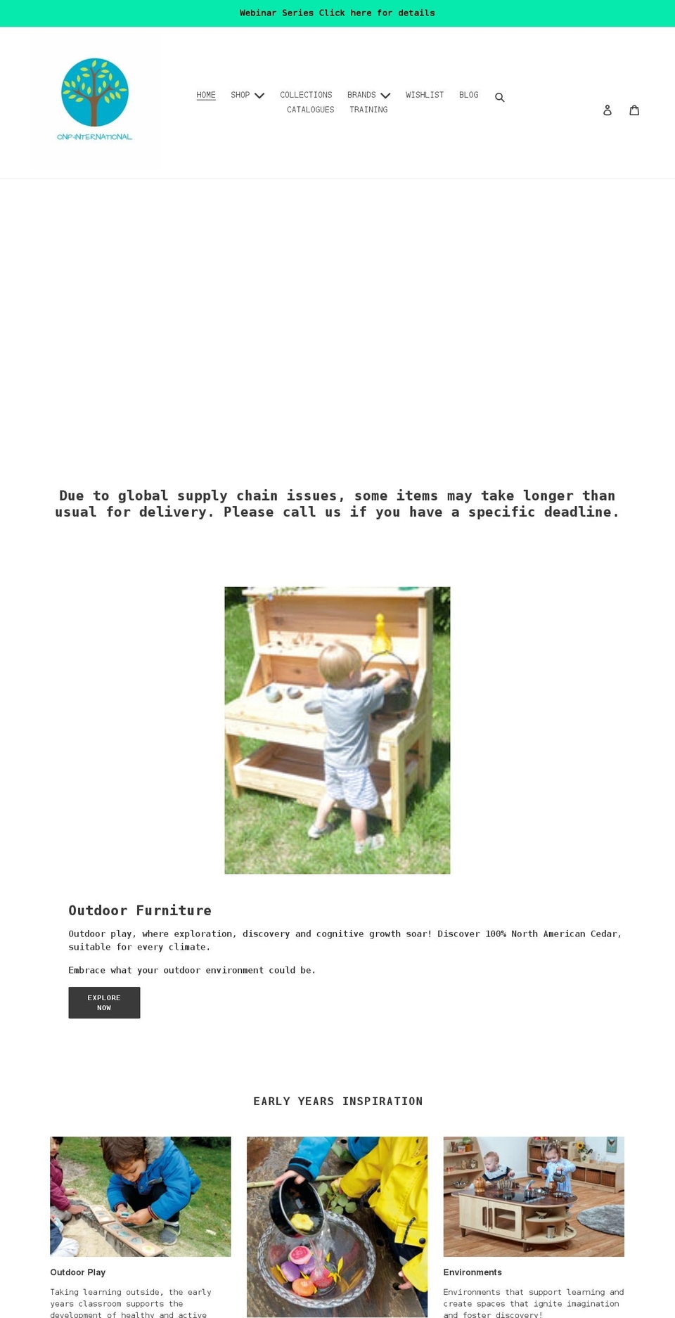 onp-international.com shopify website screenshot