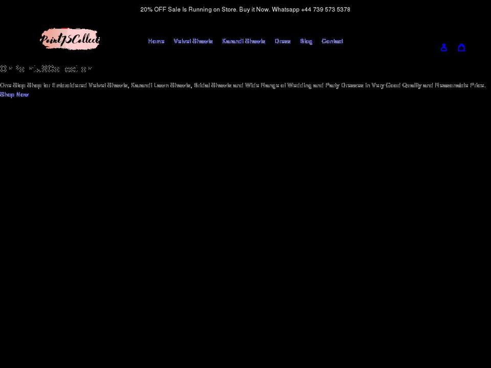 onpointjscollection.com shopify website screenshot