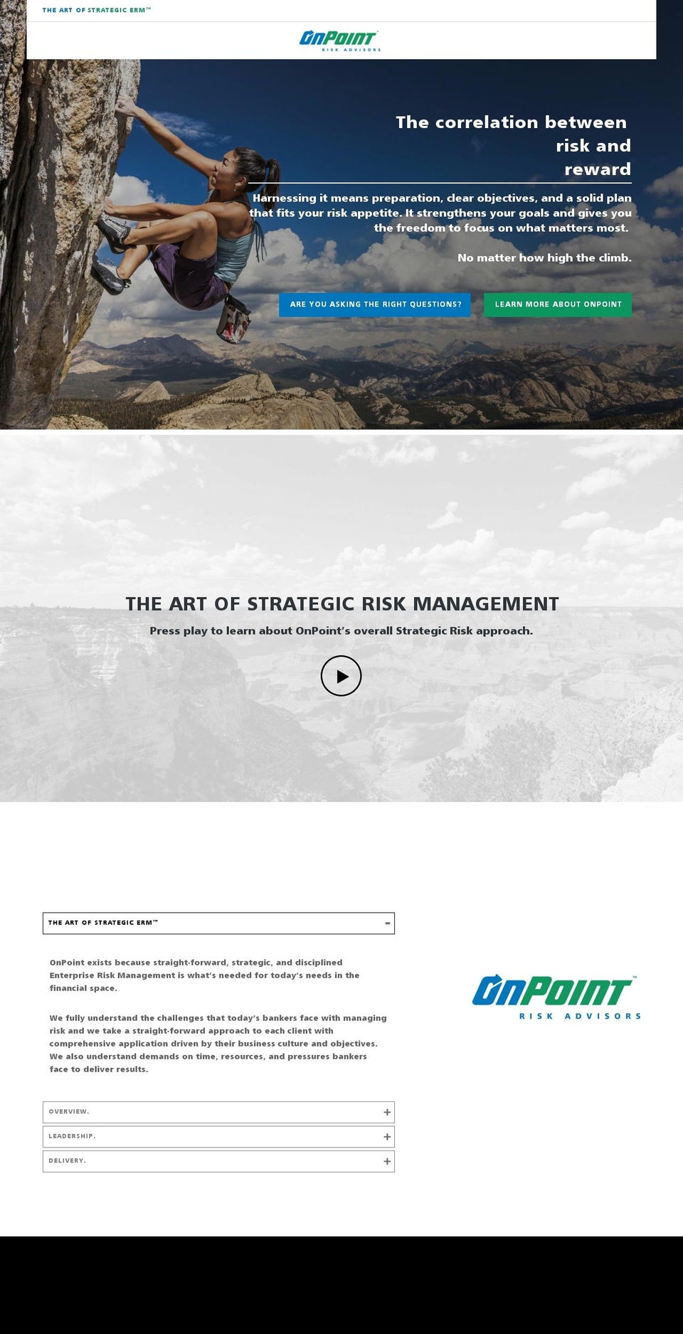 onpointriskadvisors.com — Shopify storefront screenshot