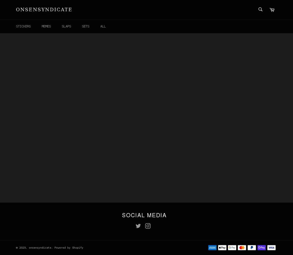 onsensyndicate.com shopify website screenshot
