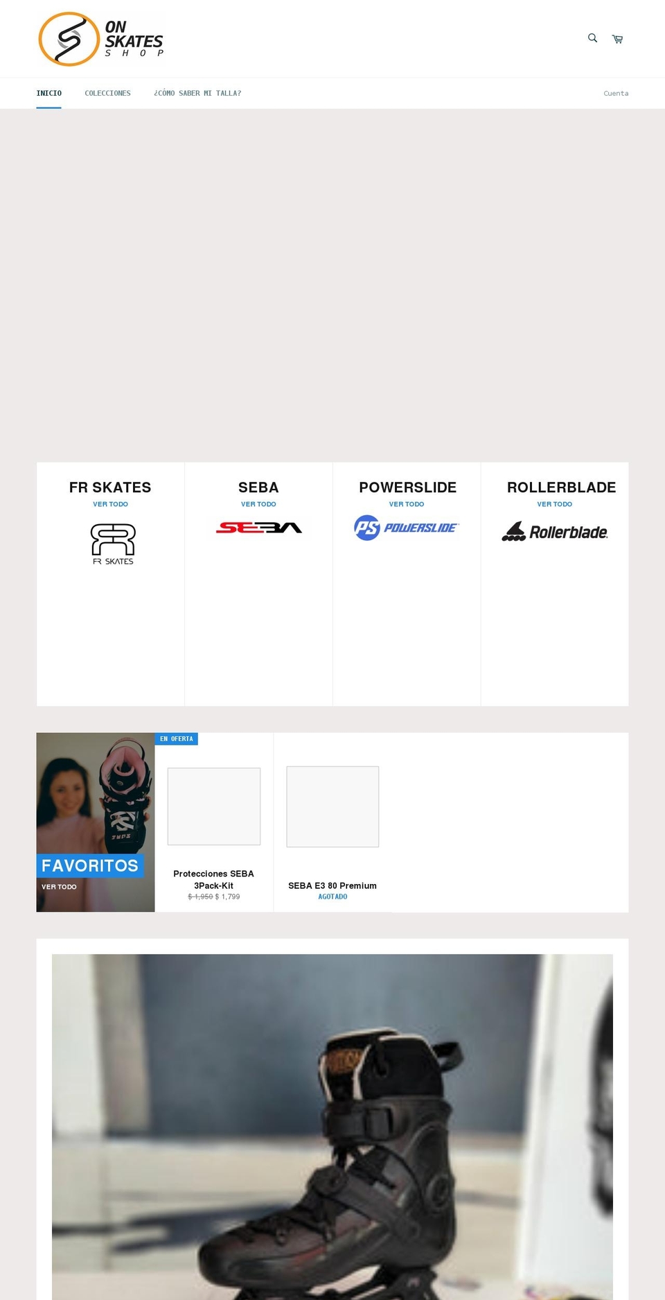 onskates.shop shopify website screenshot