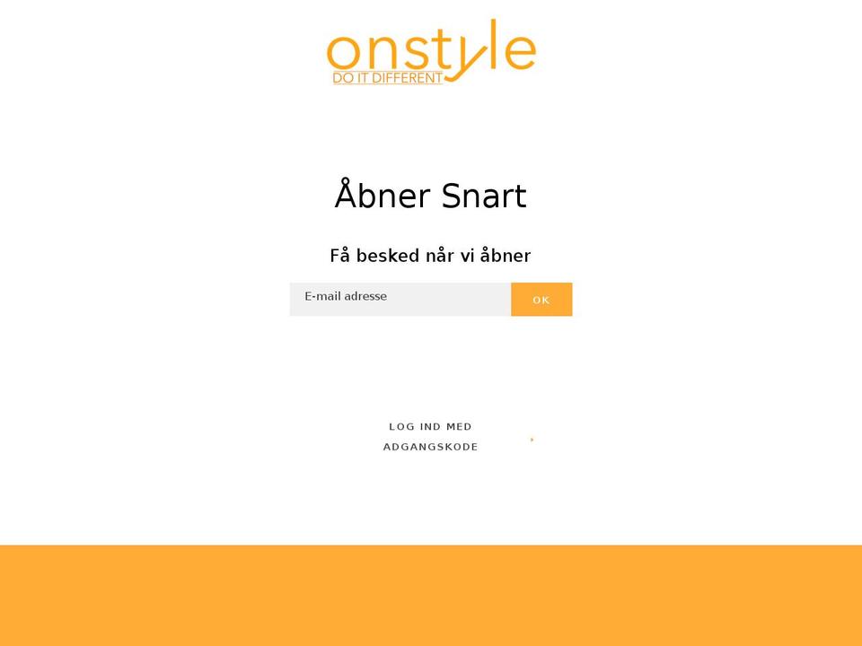 onstyle.dk shopify website screenshot