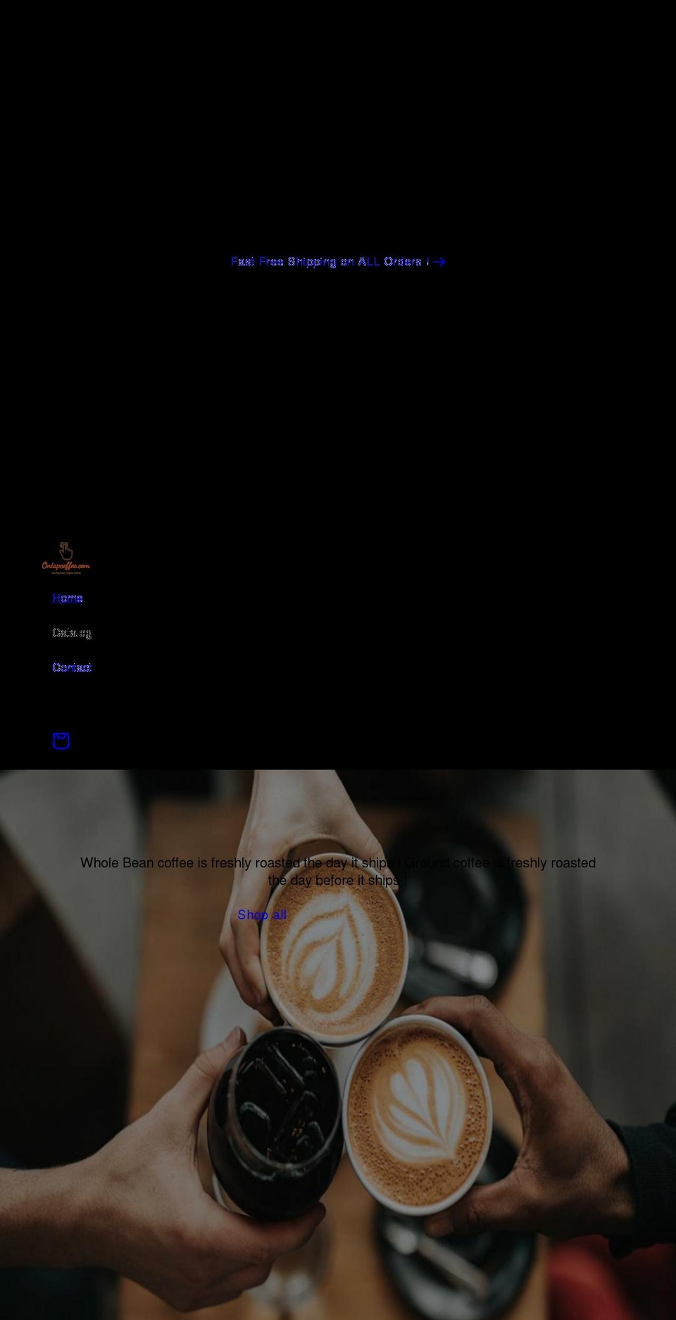 ontapcoffee.com shopify website screenshot