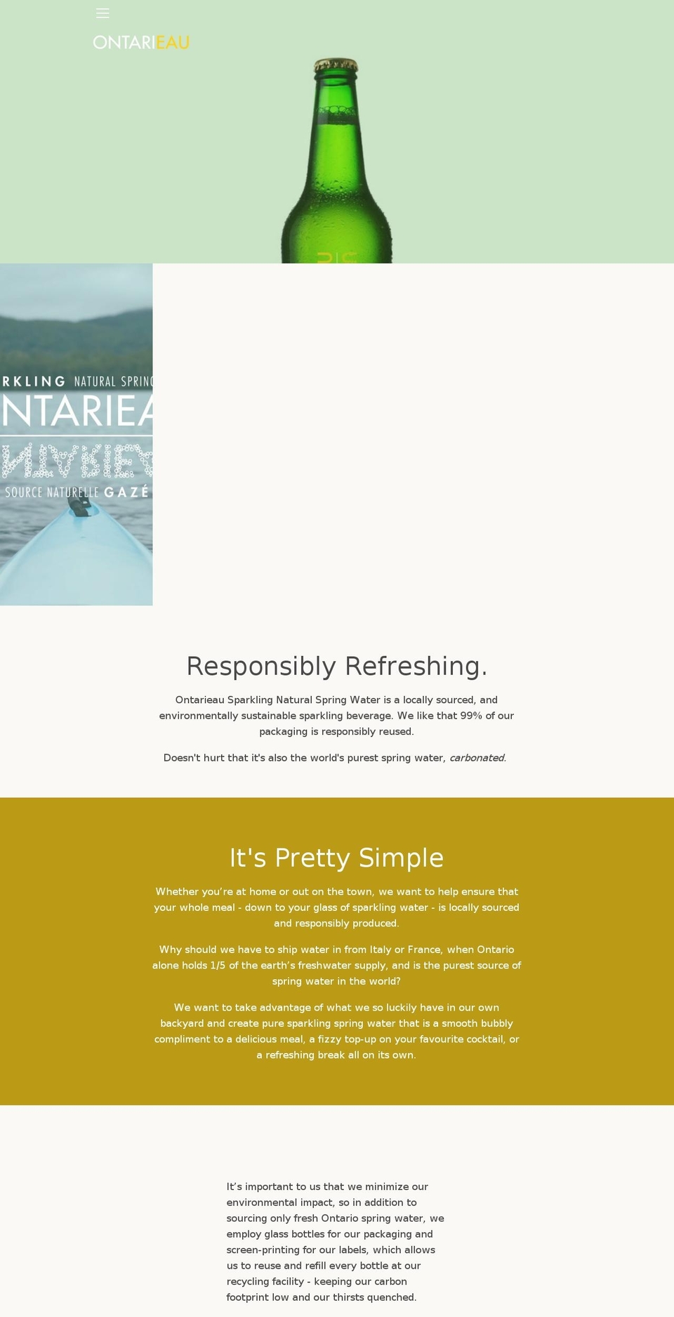 ontarieau.ca shopify website screenshot