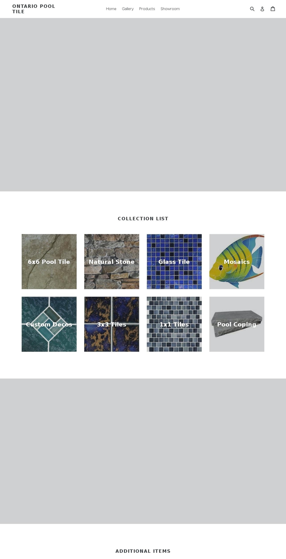 ontariopooltile.com shopify website screenshot