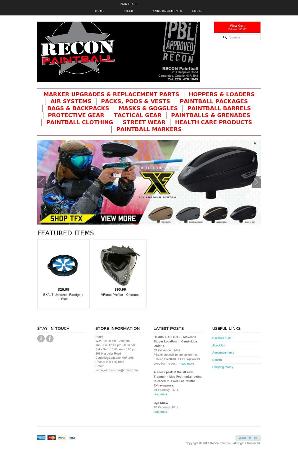 ontariorush.com — Shopify storefront screenshot