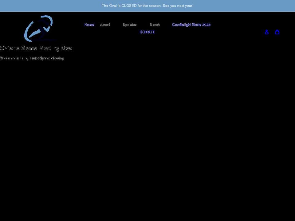 ontariospeedskatingoval.com shopify website screenshot