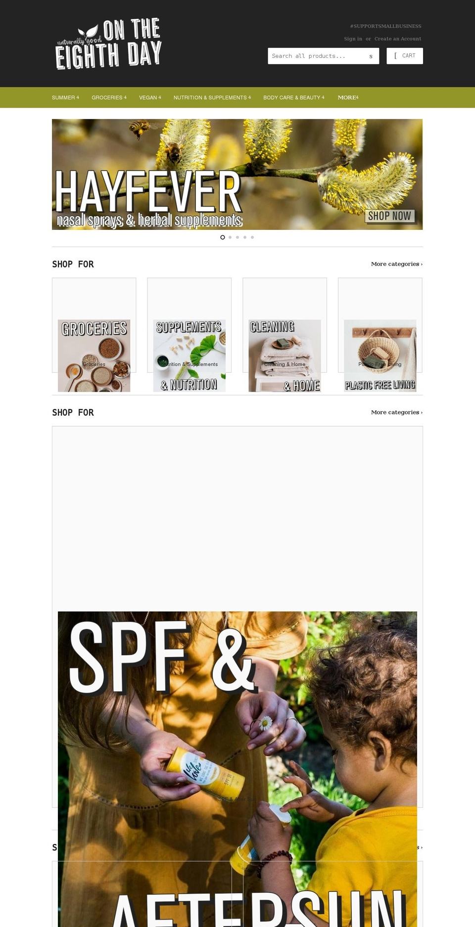 ontheeighthday.co.uk shopify website screenshot