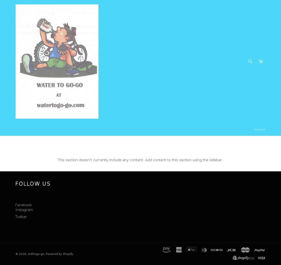 onthego-go.com — Shopify storefront screenshot