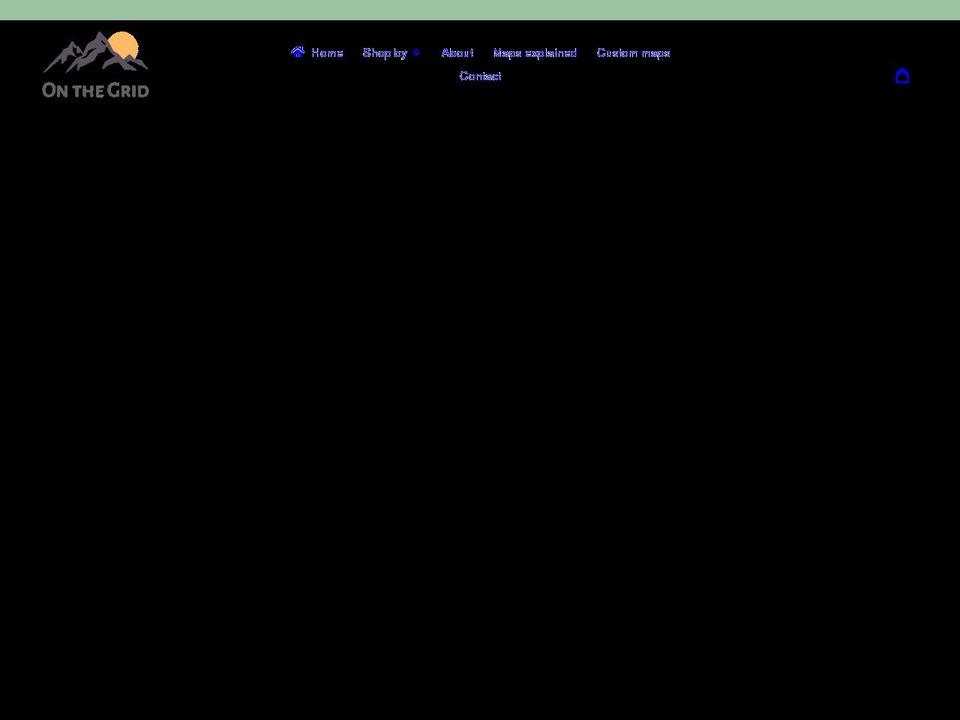 onthegridmapping.com shopify website screenshot