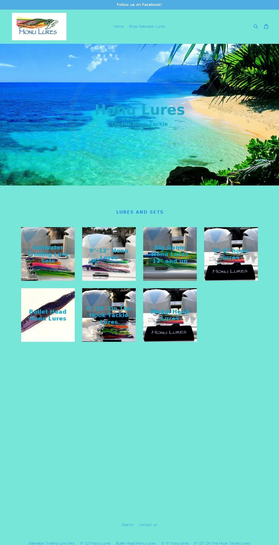 onthehooktackle.net shopify website screenshot