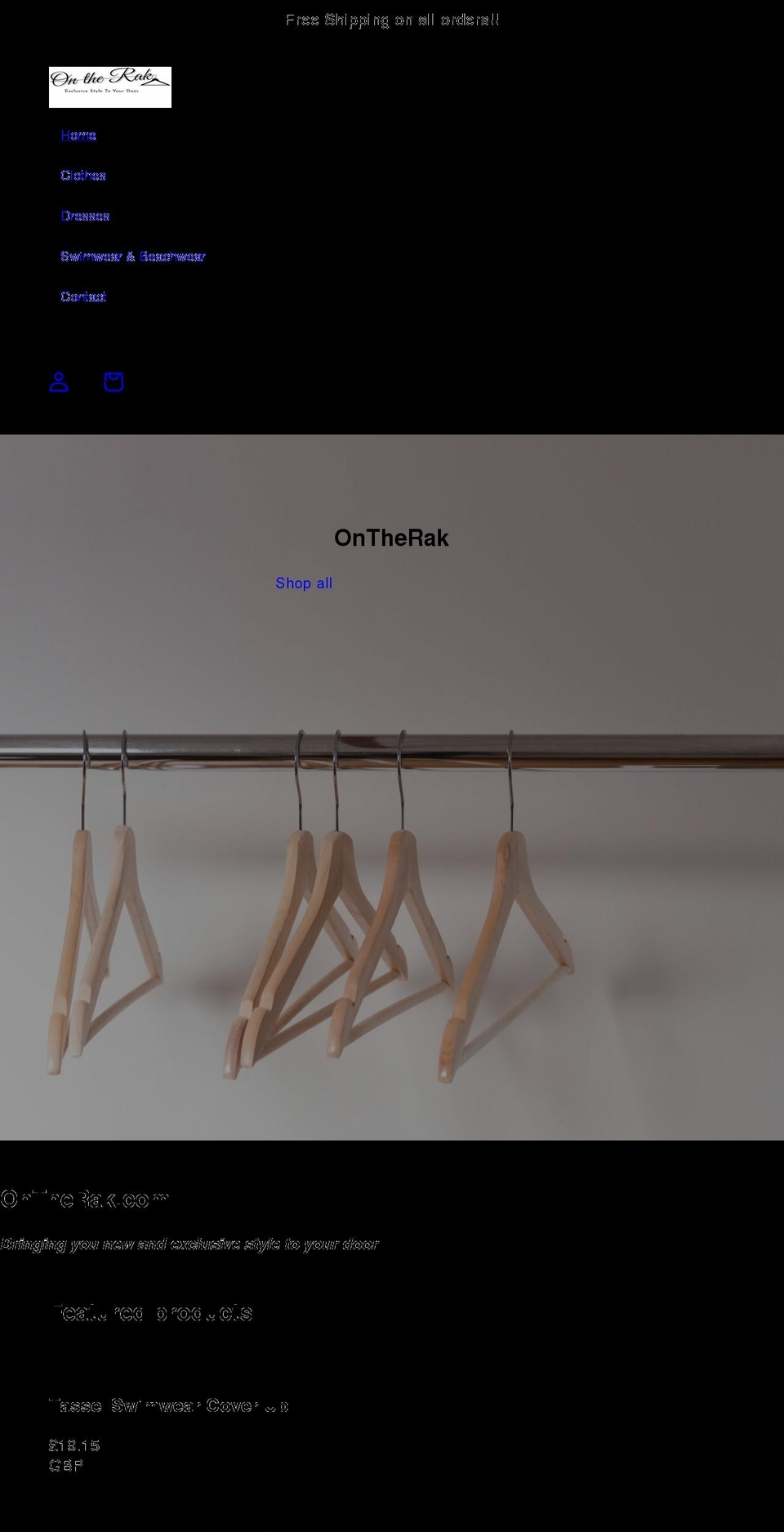 ontherak.com shopify website screenshot