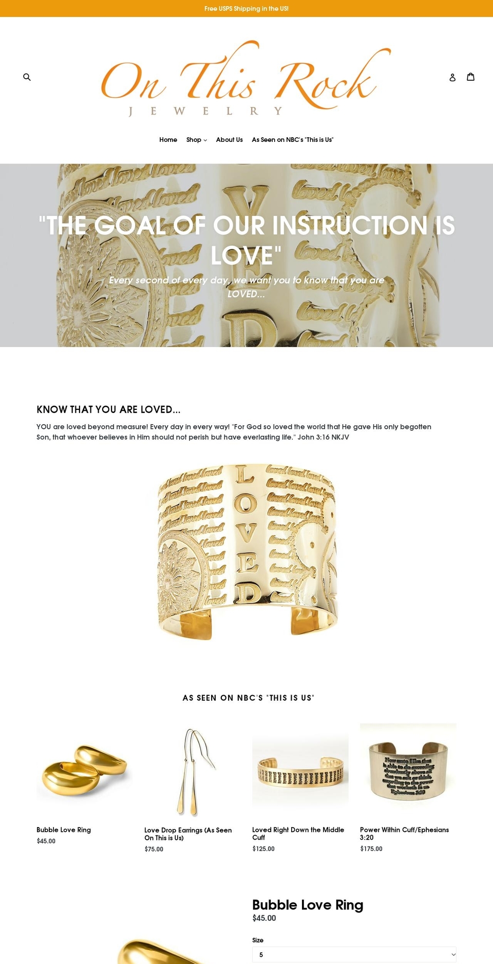 onthisrocknyc.com shopify website screenshot