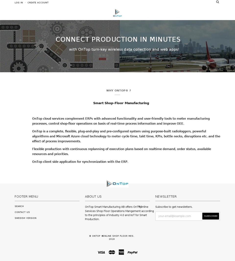 ontop-mes.com — Shopify storefront screenshot