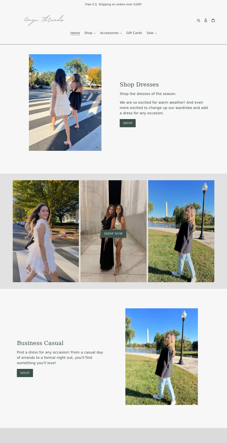 onyxthreads.com shopify website screenshot
