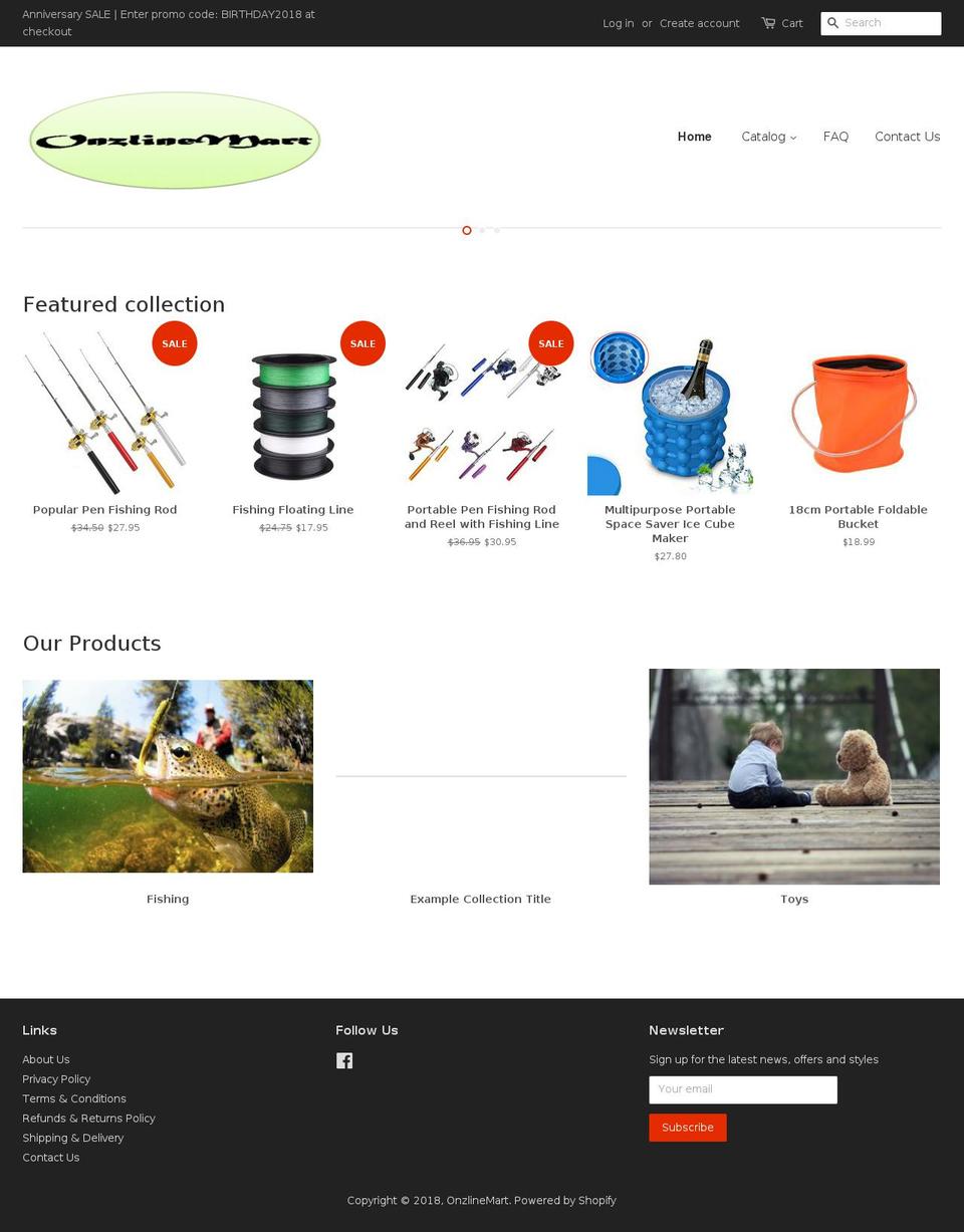 onzlinemart.com — Shopify storefront screenshot