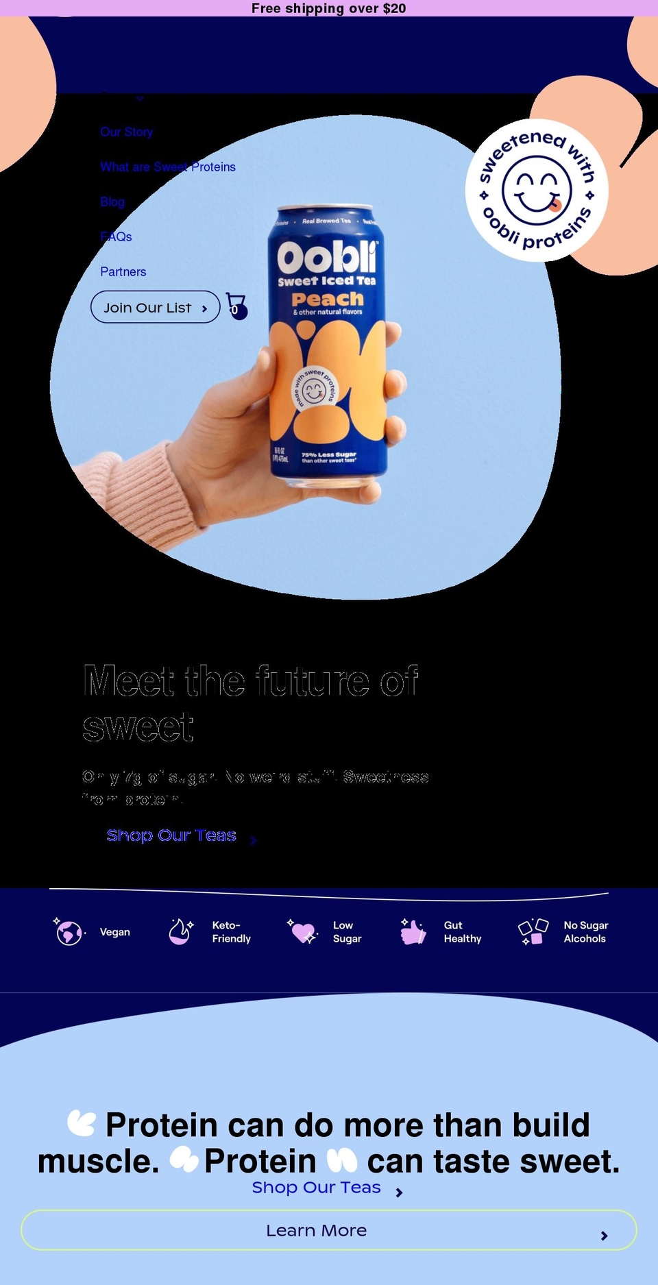oobli.com shopify website screenshot